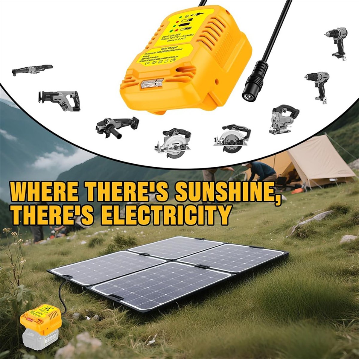 Usb Charger Dynamo - Adaptador de cargador solar para batería