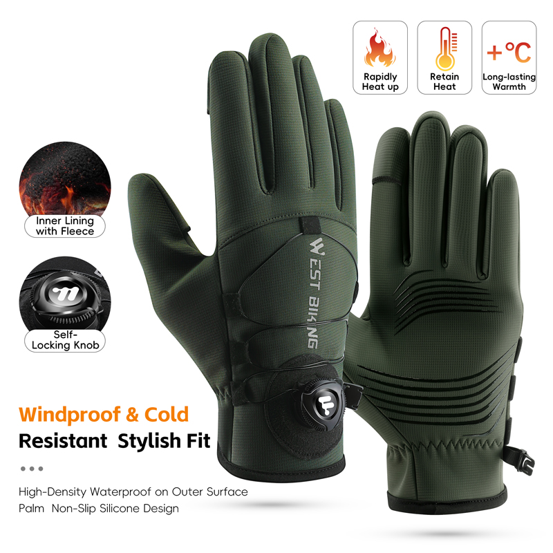 Winter Cycling Commute - Guantes de invierno para bicicleta, dedos