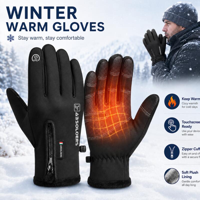 Guantes de invierno cálidos co - Winter Cycling Commute reseña y precio
