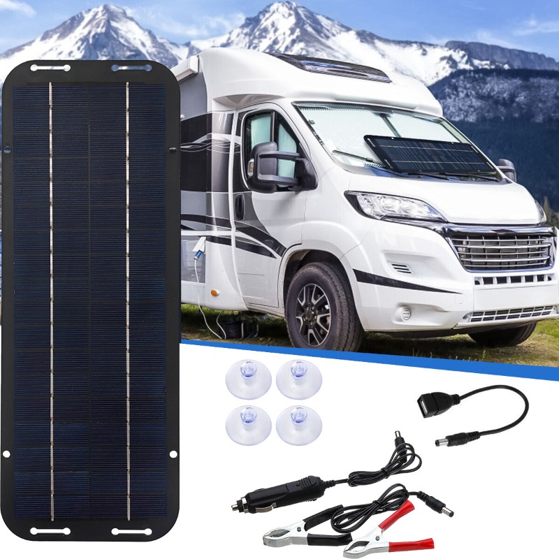 Kit de Panel Solar de 12V, Car - Usb Charger Dynamo reseña y precio