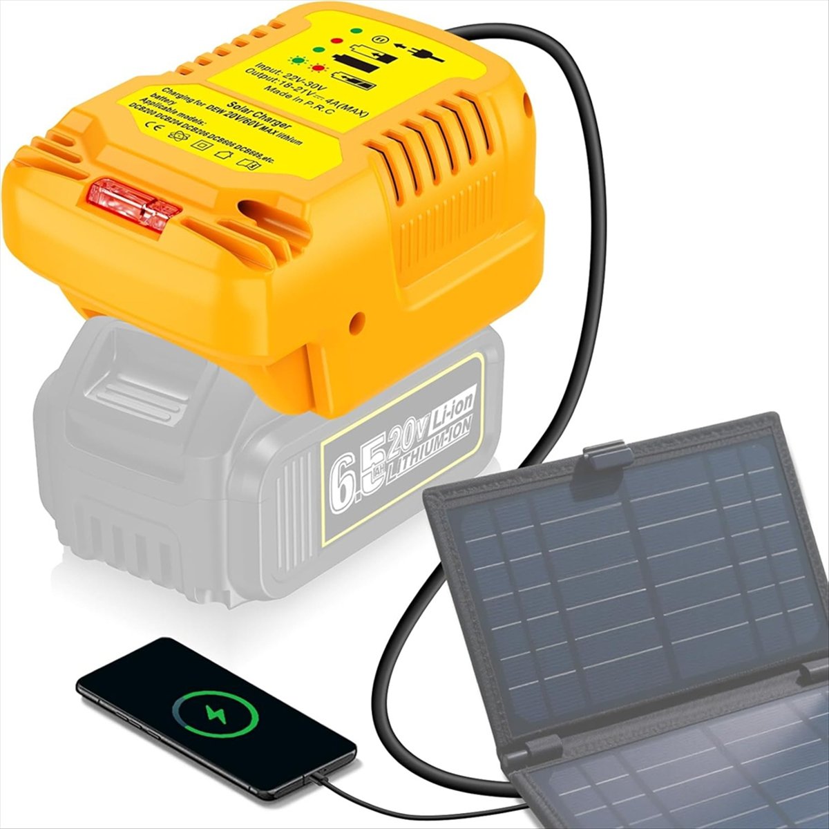Adaptador de cargador solar pa - Usb Charger Dynamo reseña y precio