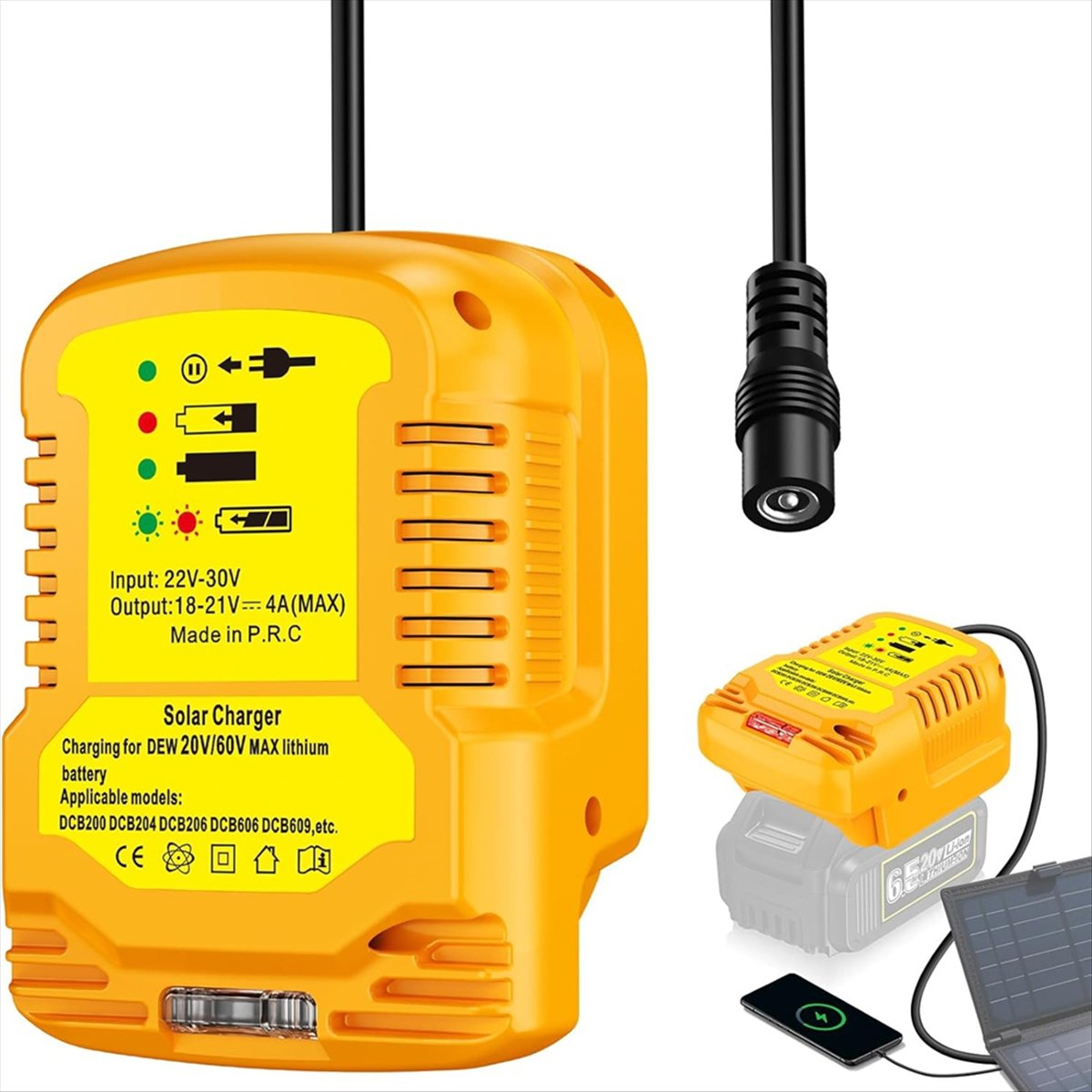 Adaptador de cargador solar pa - Usb Charger Dynamo reseña y precio